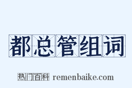 都总管组词是什么意思的图片